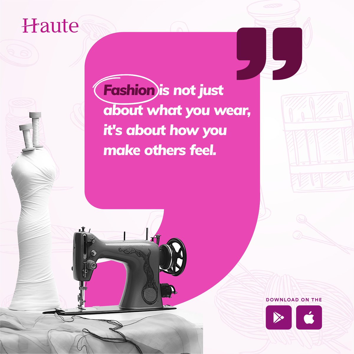HauteApp's tweet image. Haute Quote🧵🪡

#hauteapp #hautequote #tastemaker #productivity #tailor #fashiondesigner