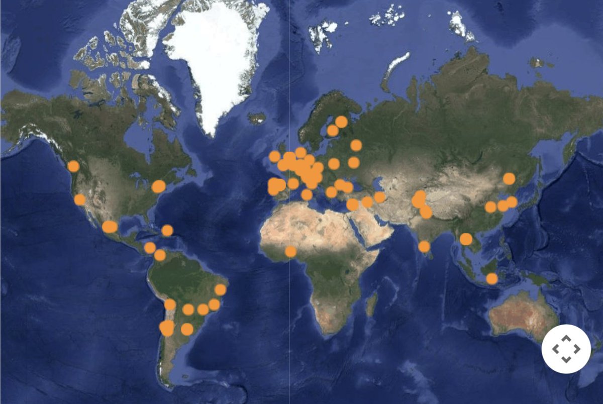 🎊 1️⃣0️⃣0️⃣ events and counting! Keep them coming world 🌏🌎🌍
🔹Look again at the dots, are your events listed on our global events map? 
🔹Are you hosting activities that include light in any form?
🔹Register your events with us to make them IDL official!🤩forms.gle/uxHW545Pi2VF1d…