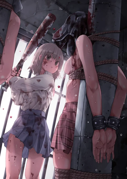 ぼかしをかける箇所も割としっかり描き込むようにしてますどこをぼかすか事前に考えてレイヤー分けしないといけないので大変 