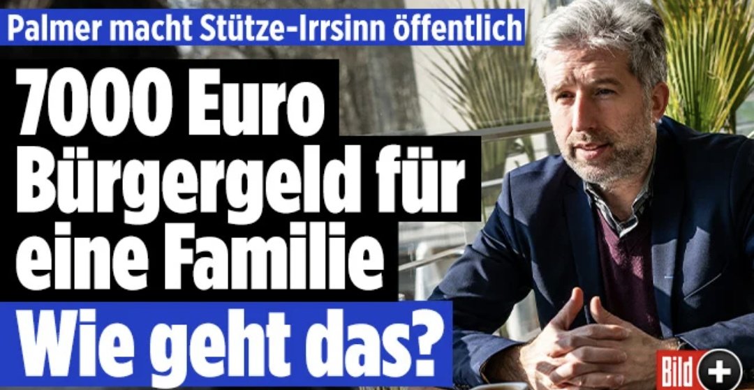 Bürgergeld: Mich interessiert noch mehr: WIE OFT GEHT DAS? Wie viele hunderte oder (zig)tausende solcher Fälle wie bei Palmer gibt es?