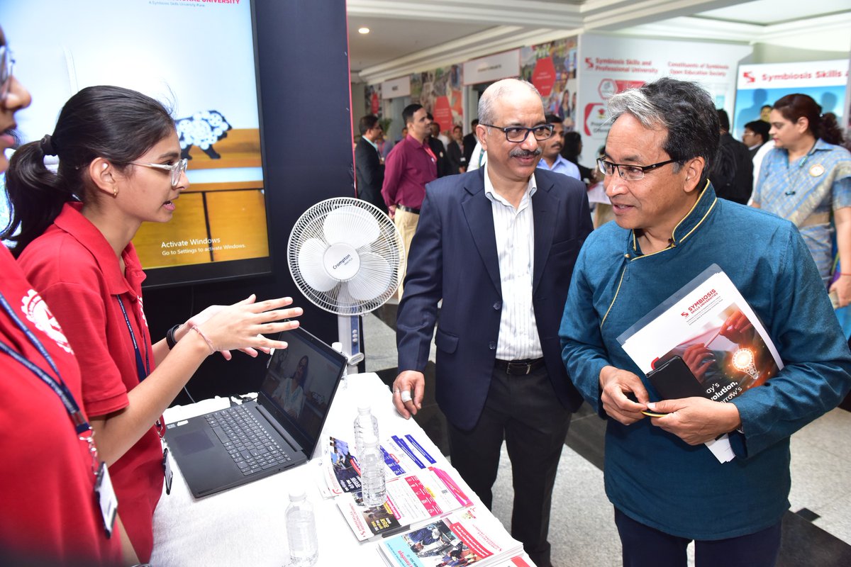 symunescoconf's tweet photo. A proud moment for Symbiosis Skills and Professional University!

During the International Conference on TVET &amp; Skill Development, we had the honor of welcoming Mr. Sonam Wangchuk, a true inspiration and changemaker.

#Symbiosis #SSPU #UNESCO #NSDC #TVET #SkillDevelopment https://t.co/wo2PMfFT3j