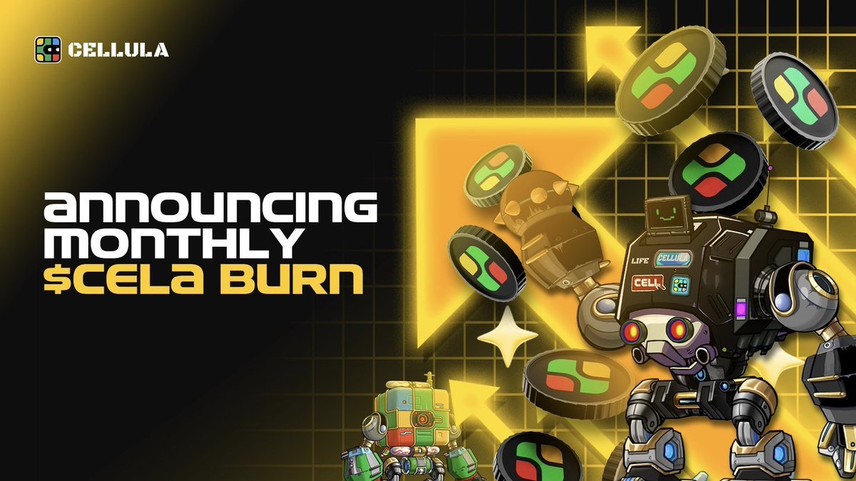 📢Monthly $CELA Burn Announcement      

We're thrilled to announce the fifth burn of $CELA from charging fees, continuing our commitment to the $CELA ecosystem.      

6th Burn Details   
Amount Burned:  6,735,000 $CELA