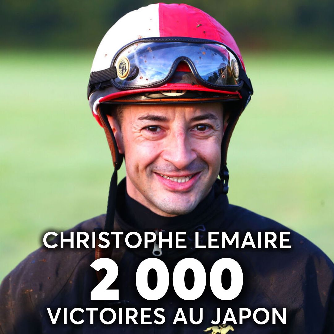 equidia's tweet photo. La 2⃣ 0⃣0⃣0⃣e victoire de 𝗖𝗵𝗿𝗶𝘀𝘁𝗼𝗽𝗵𝗲 𝗟𝗲𝗺𝗮𝗶𝗿𝗲 sur le circuit @JRA_WorldRacing  !

Installé au 🇯🇵 depuis 2015, le 🇫🇷 atteint ce cap grâce à Energico, lauréat de l'Aoba Sho (Gr. 2), ce samedi à Tokyo.

Il devient le 🔟e jockey de l’histoire à atteindre ce score ! https://t.co/ISxxt5lrhA