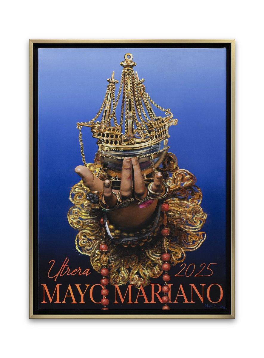 #UTRERAENTUSMANOS
.
Cartel de MAYO MARIANO DE UTRERA 2025. Pintura realizada al óleo sobre lino belga con unas dimensiones de 50x70 cm. 
.
#menaybravo #mayomariano #pintura #cartel #oleo #utrera #consejodehermandadesdeutrera #mayomarianoutrera