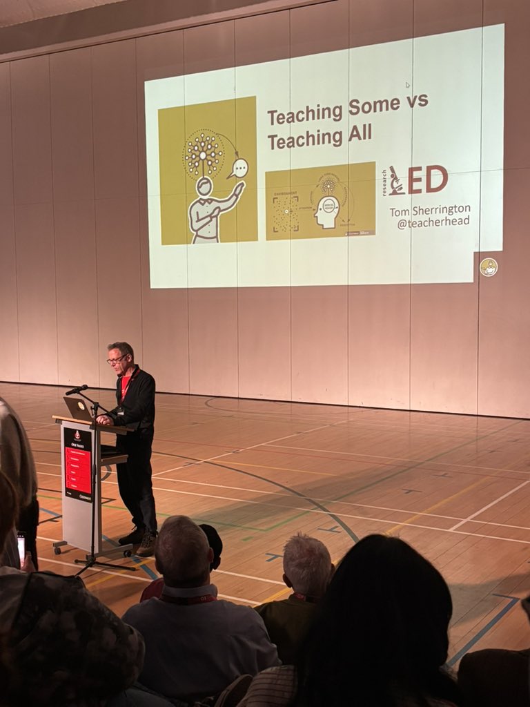 CParkins16's tweet photo. A fantastic start to the day, one of my favourite sayings in my classroom ‘if you’re not thinking, you’re not learning’. @teacherhead #rEDWarr2025 https://t.co/rFoxCW5h05