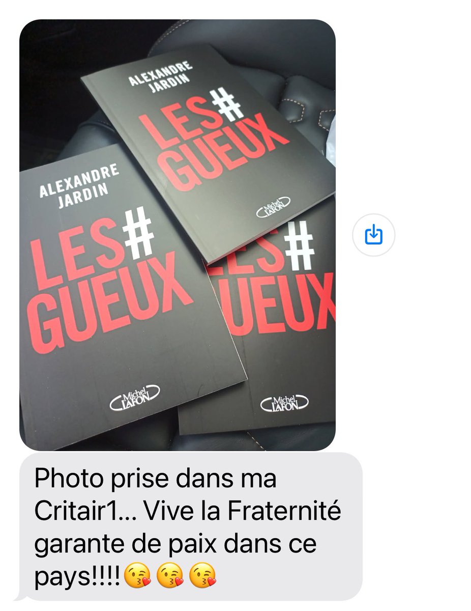 Alexandre Jardin (@alexandrejardin) on Twitter photo J’adore que le mouvement des #gueux ait créé une fraternité naturelle entre les exclus et non exclus des #ZFE . Spontanéité du cœur. Je viens de recevoir ce message d’un Crit’Air 1, <a href="/FabriceGarcia3/">Fabrice Garcia</a> … lesgueux.fr J’adore que le mouvement des #gueux ait créé une fraternité naturelle entre les exclus et non exclus des #ZFE . Spontanéité du cœur. Je viens de recevoir ce message d’un Crit’Air 1, <a href="/FabriceGarcia3/">Fabrice Garcia</a> … lesgueux.fr
