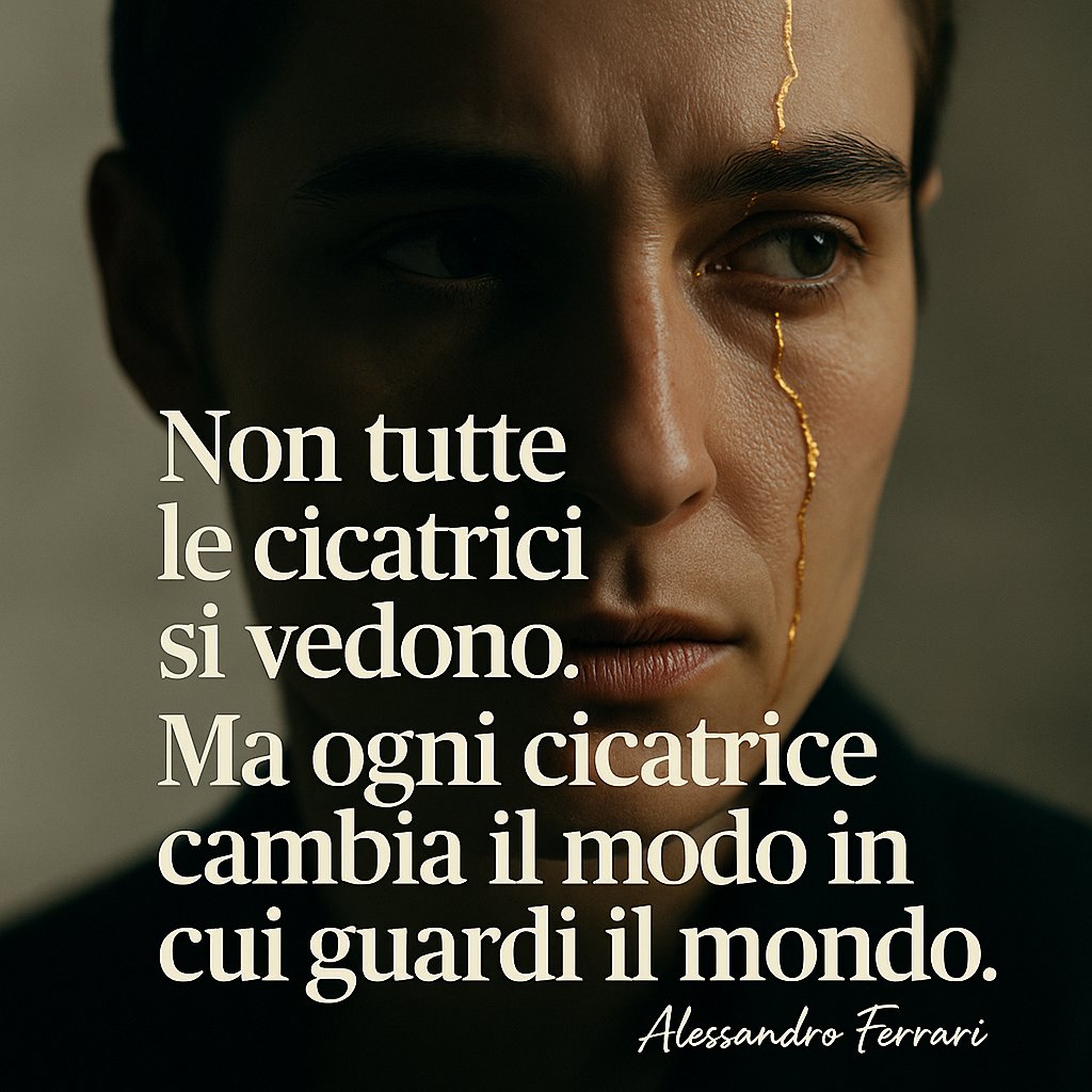 Non tutte le cicatrici si vedono.
Ma cambiano il modo in cui scegliamo, amiamo, viviamo.
Non giudicare chi incontri. Sii gentile. Sempre.#consapevolezza #umanità #crescita #alessandroferrari