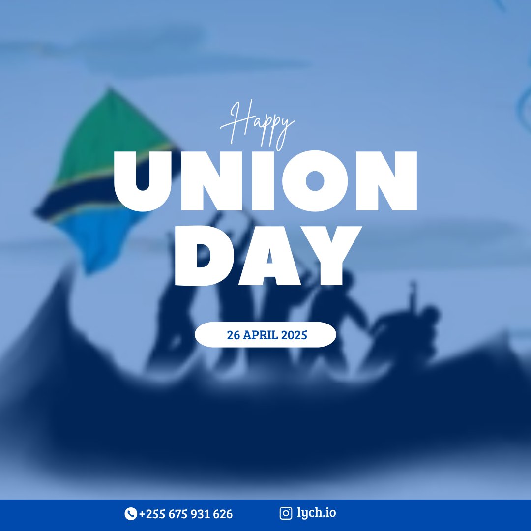 lych_app's tweet photo. Happy Union Day Tanganyika &amp; Zanzibar!🇹🇿 https://t.co/wT9Pu82TI0