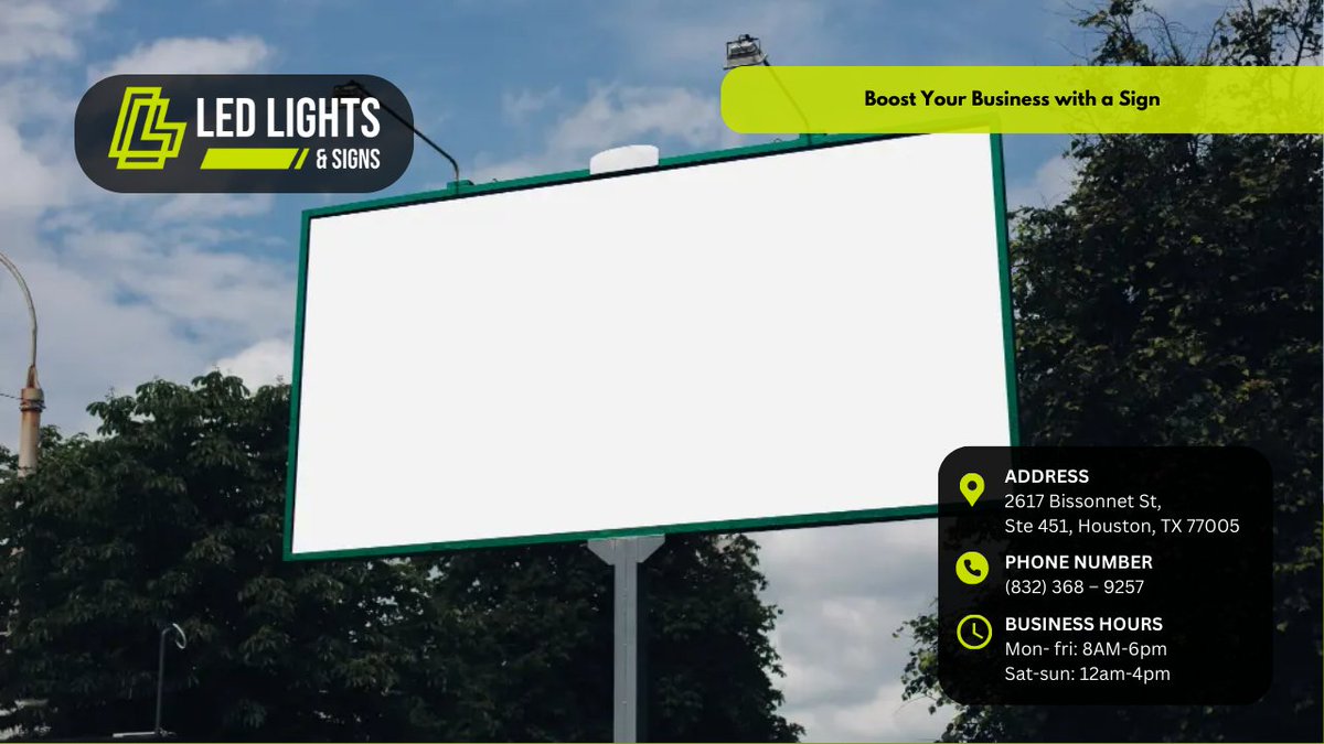 ledlightssigns's tweet image. Whether you're promoting an event, launching a new product, or just making a bold statement — we've got the answers you need!

Read more here: ledlightsandsigns.com/how-much-does-…

#BillboardAdvertising #MarketingTips #LEDLightsAndSigns #OutdoorAdvertising #BusinessGrowth