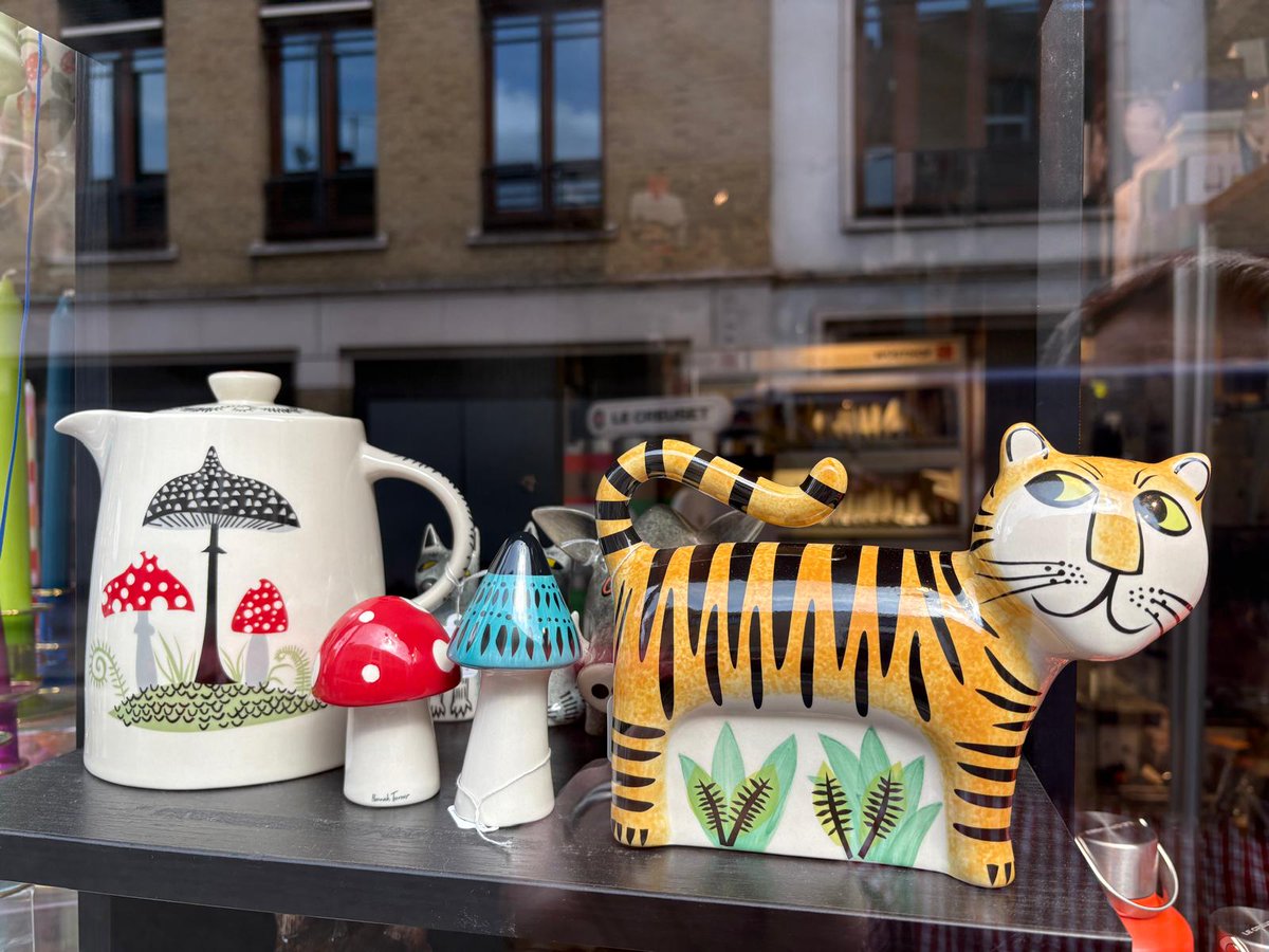 New arrivals to Kooks from one of our favorites, @hannahturner These beautifully fun ceramics include piggy banks, salt and pepper shakers, jugs, and more great gifts! You can find them in-store and on our website now #ShopLocal