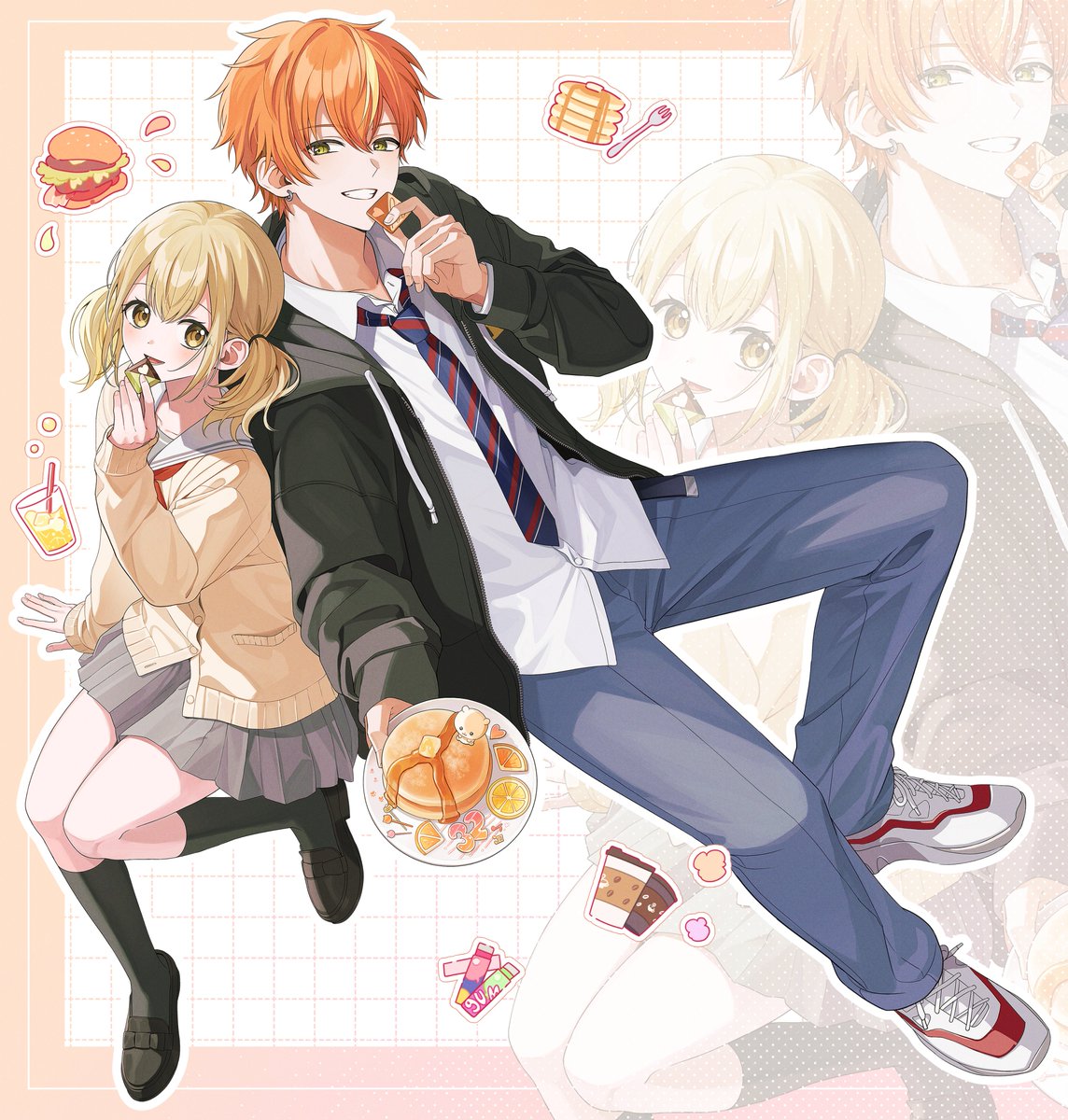 아키코하 앤솔 참여했습니다!🧡🩷