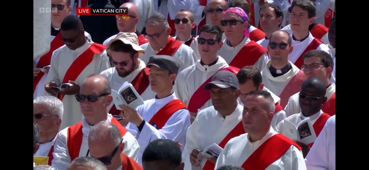 Check out Fr. Trendy. #popefrancisfuneral