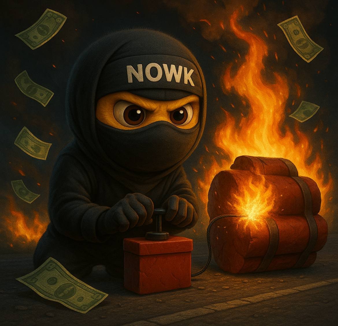 Money flying, fire burning, explosion incoming! 🔥💣
Eyes on $NOWK — it's about to go wild!
CA: 6dRKnReACYSNzE1Mef7BPR4Y1wEKZgmGZbHy5BdSpump 🚀