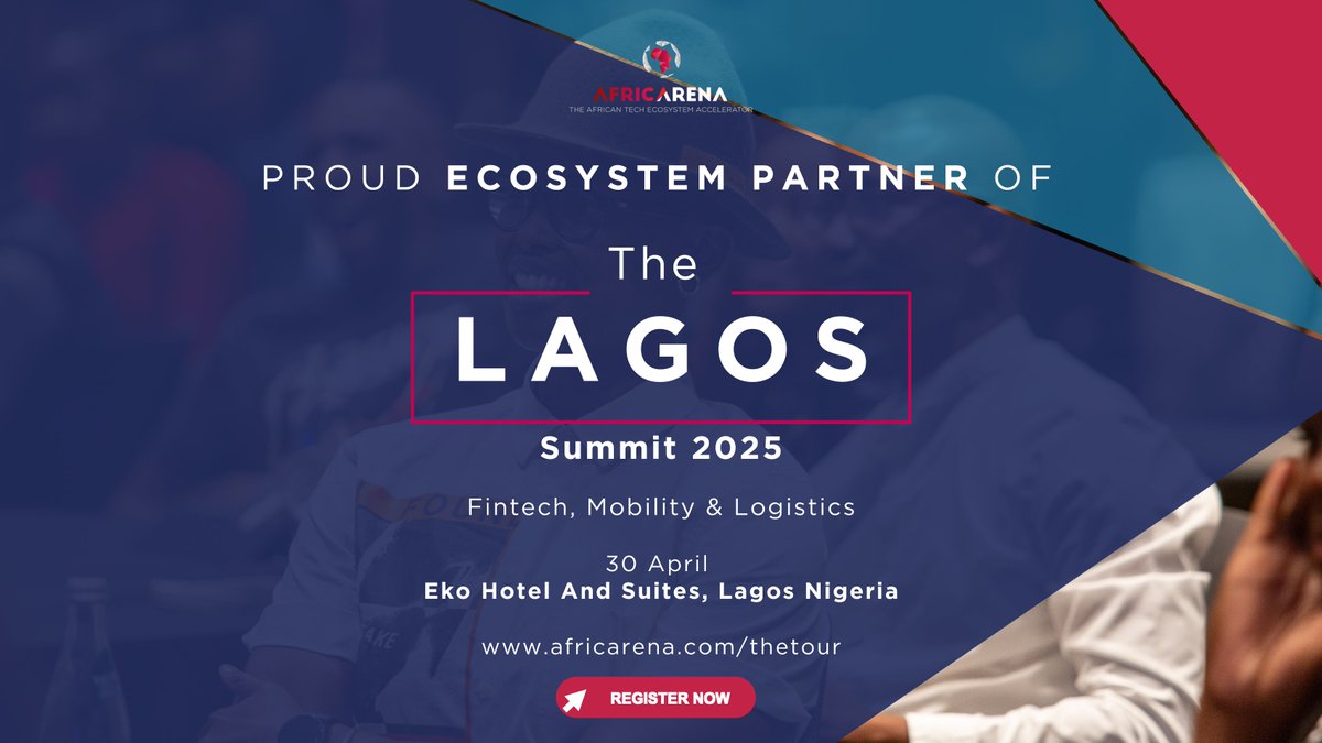 🌍 Exciting News!
We are proud to be an Ecosystem Partner for the AfricArena Lagos Summit 2025! 🚀

AfricArena Lagos is a key stop on the AfricArena Tour — bringing together Africa’s brightest tech minds:
eventbrite.com/e/africarena-l…