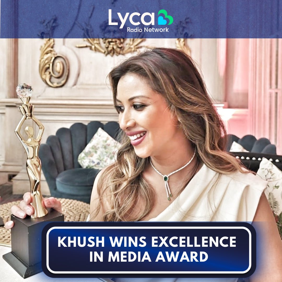 So proud of our Mid Morning Show presenter KHUSH 💙

Khush has been awarded the Excellence in Media - Media Professional honour at the prestigious Iron Lady of the Year Awards 2025, held at the House of Lords

#LycaRadio #LycaRadioNetwork #Radio #Award #IronLady #2025 #Congrats