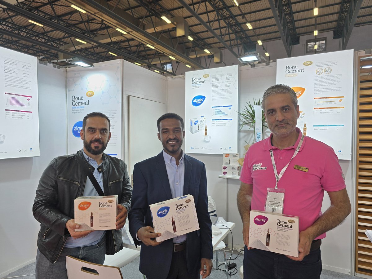AlcasisBoneCmnt's tweet photo. Day 2 at EXPOMED is in full swing!
We’re excited to welcome you to our stand — come meet us in Hall 8, Stand 825C and discover what’s new. Let’s connect, collaborate, and explore new opportunities together!

#EXPOMED2025 BoneCement 
#networking https://t.co/A7OyUYbdtf