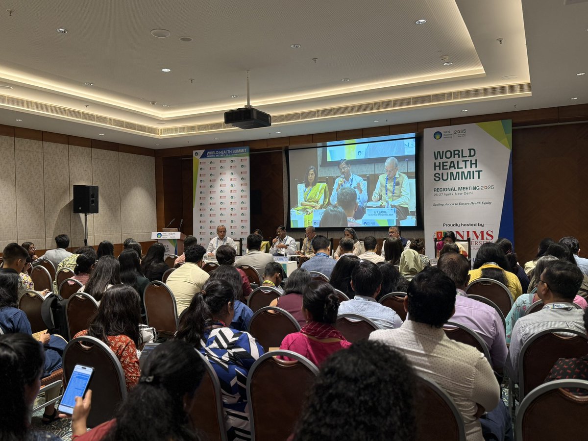 GHS's tweet photo. During the discussion, clinical insights from the RAPIDIRON trial were front and centre.

“IV iron should be considered a first-line treatment for moderate iron deficiency anaemia in pregnancy. A single dose is both safe and effective.”
– Dr. Shivaprasad Goudar, JNMC

Key takeaways:
✔️ Single-dose IV FCM shows strong safety and efficacy during pregnancy
✔️ Potential to simplify protocols with one larger dose vs. two doses
✔️ Supports early intervention—especially preconceptional iron sufficiency in women of childbearing age

“What was once an emergency protocol is now a standard of care. IV FCM has been successfully scaled to secondary-level facilities, with frontline workers trained and adverse reactions monitored.”
– Dr. Kapil Yadav, @aiims_newdelhi & NCEAR-Anaemia

#WHSNewDelhi2025 #MaternalHealth #HealthEquity #BuildingHealthierFutures