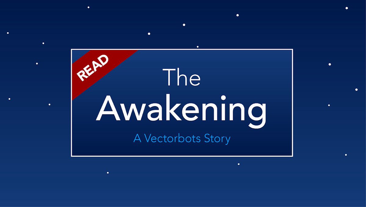 vectorbots's tweet photo. The introductory Vectorbots story titled 'The Awakening' is available to read now at https://t.co/EDXwSIe4ke https://t.co/G03neCKzFA