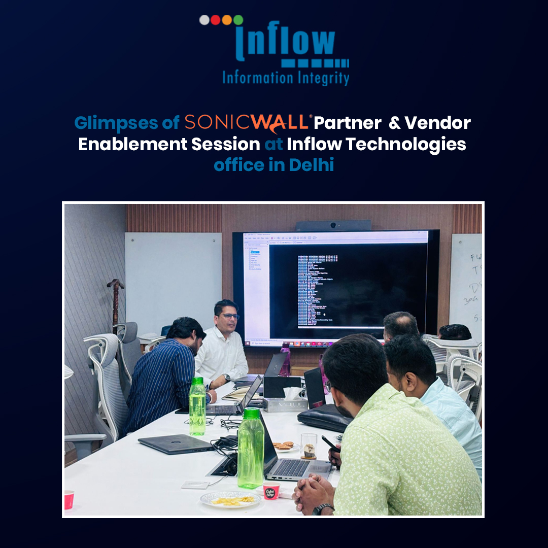 Here are the glimpses of the <a href="/SonicWall/">SonicWall</a> Partner &amp; Vendor Enablement Session at Inflow Technologies' office in Delhi. We thank everyone for their time.
.
.
.
#InflowTechnologies #Sonicwall #PartnerEnablementSession
