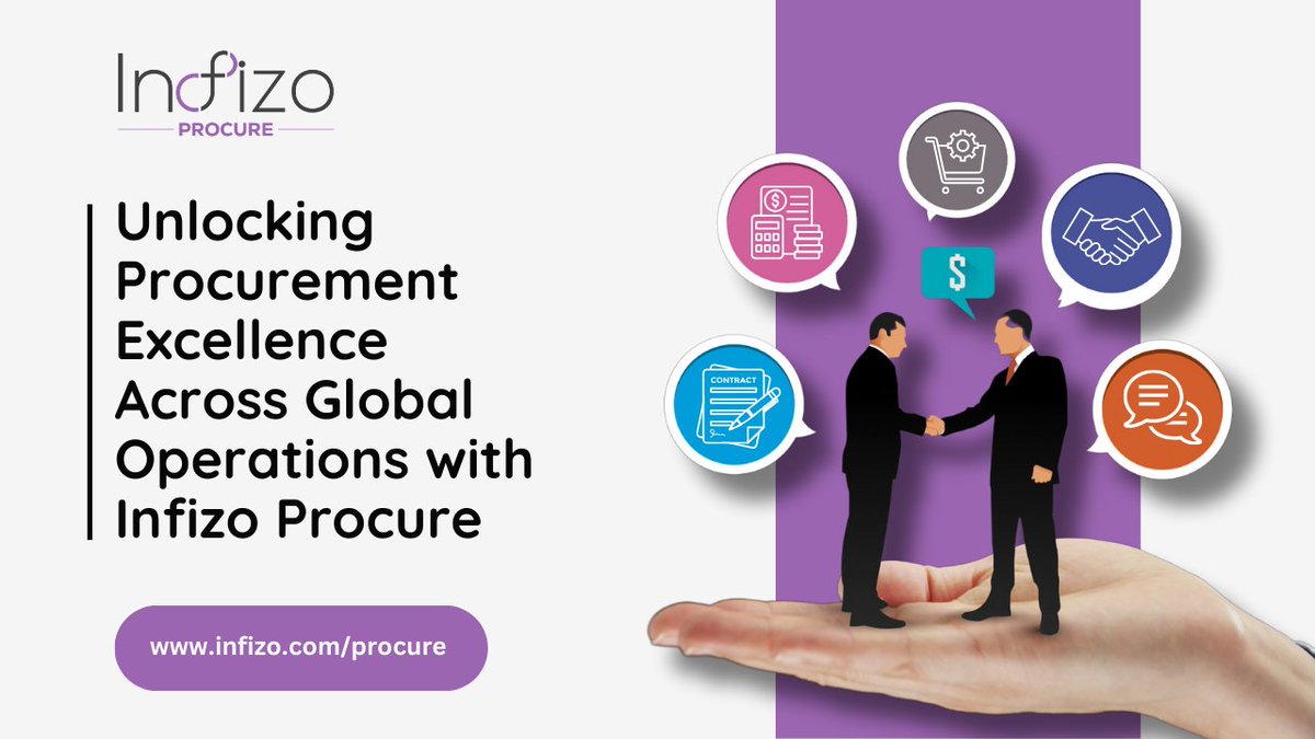 Infizo101's tweet photo. 🌍 Global procurement just got smarter. Learn how Infizo Procure streamlines operations across industries with automation, compliance, and cost control.

 Know more: [https://t.co/2MqvjNncmB]

#Procurement #GlobalOperations #SpendManagement #Infizo #SupplyChain #VendorManagement https://t.co/x9TfBGllpz