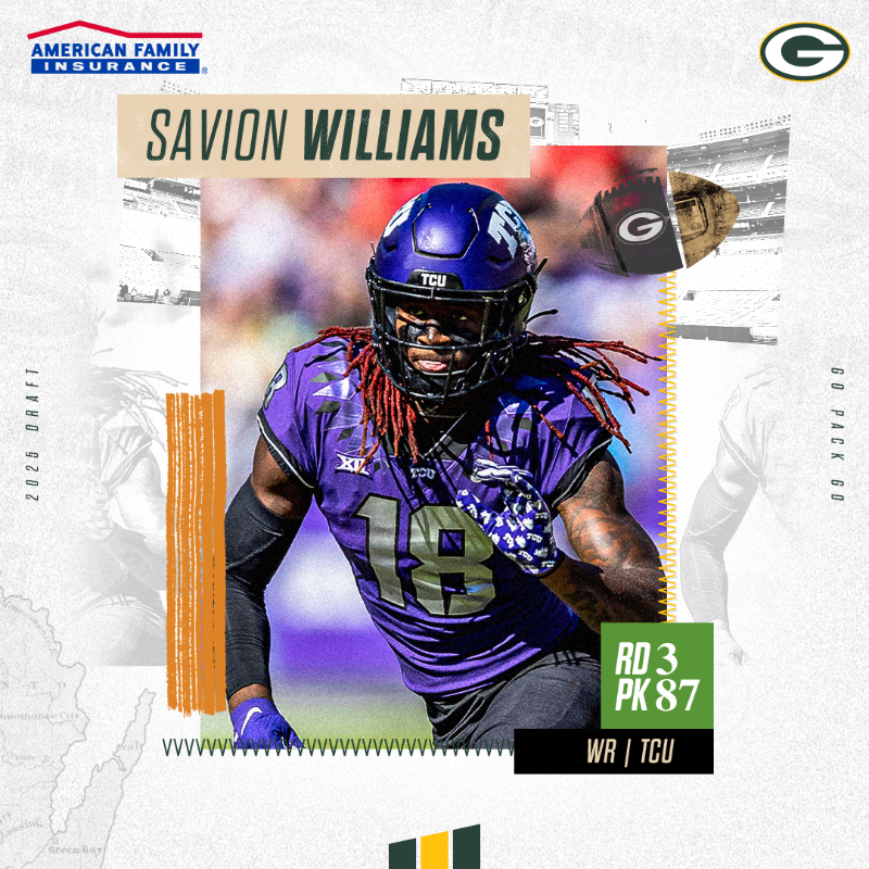 packers's tweet photo. "We've got a really good room and it's going to be really competitive to get on the field and get snaps and get targets."

@amfam