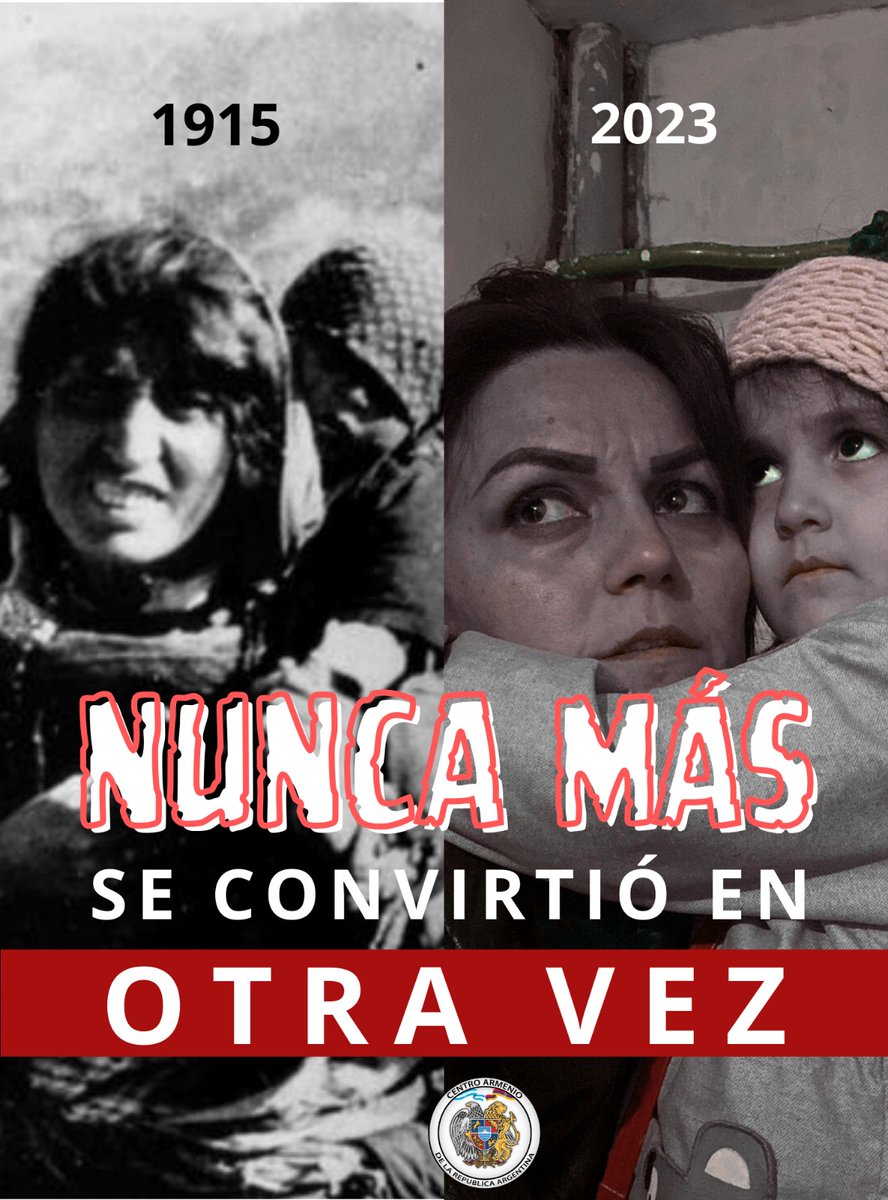 Genocidio que se niega, genocidio que se repite 
#GenocidioArmenio
#Artsaj