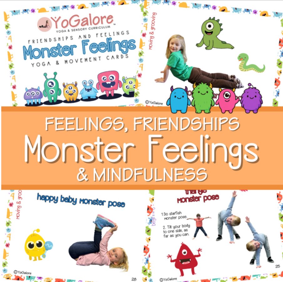 It’s heeeeere!!!! Our first product in the new social emotional learning product line!!!! This yoga pose set focuses on friendships, feelings and mindfulness for children ages 2 to 7 years. Contains full Yogalore lesson plan! teacherspayteachers.com/Product/Monste… #yoga #monsteryoga #kidsyoga