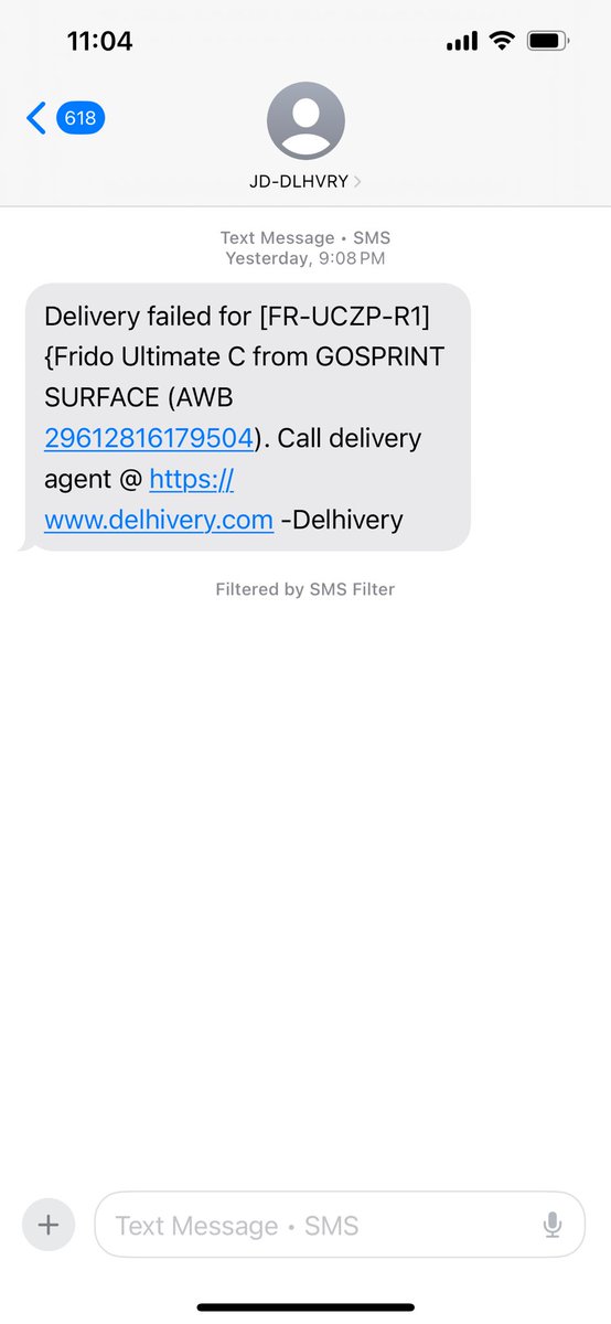 yesShashi's tweet photo. I order something from a brand and they use @delhivery as a partner they lose me as a customer for lifetime 😂 Yesterday I got message from Delhivery that order is out for delivery, but suddenly by 7 pm everything vanished. Customer care not supportive. @myfrido https://t.co/8PjQ1TQD5F