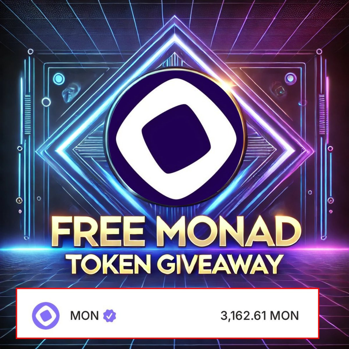 VirtualLand_'s tweet photo. 🫡🫡 Free Monad Testnet $MON Giveaway!

🚀 Claim your testnet $MON now! Simply interact with this post & drop your Monad address in the comments. I’ll send testnet $MON to everyone! @linera_io #microchains

🔹 Requirements:
✅ Follow @monad_xyz & @VirtualLand_
✅ Like , Retweet & Comment
✅ Join our Telegram:- https://t.co/z12oEkoM3R

⏳ Only 48 hours left! Don’t miss out! ⌛

🔥 Get ready for Monad’s future – let’s build together! 🔥

#Monad