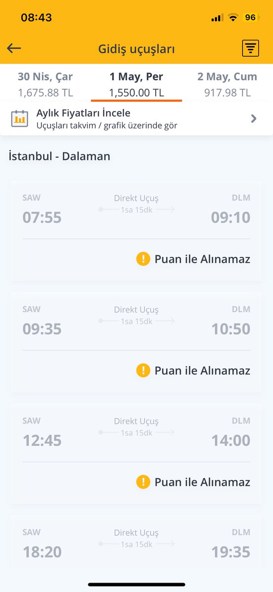 Pegasus <a href="/ucurbenipegasus/">Pegasus Hava Yolları</a> böyle çıkarcı bir havayoludur. Puanın ile bilet almak istersin özellikle tatil günleri , cuma ve pazar günleri uçuşları puan ile satın alıma kapatır. THY’de öyle bir şey göremezsin çünkü star alliance <a href="/TK_TR/">Türk Hava Yolları</a>