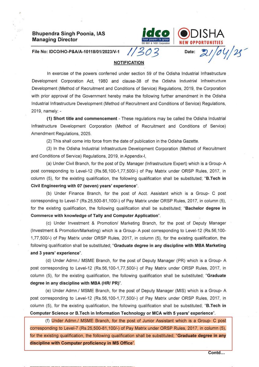 IamSivasambhu's tweet photo. No action on demands for Level 9. Graduates treated like 10th pass! Urging authorities to end this injustice.
@MohanMOdisha
@CMO_Odisha 
@sureshkpujari 
@rdmodisha 
@SecyChief
#4200_GP_for_JRA 
#Level_9_for_JRA 
#OdishaGovt 
#Justice_for_JRA
#Graduation_ଯୋଗ୍ୟତା_Matric_ଦରମା https://t.co/5OYEldpXQN