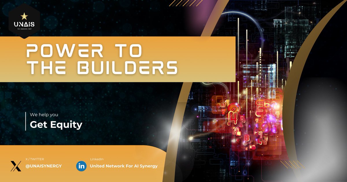 unaisynergy's tweet photo. Your Ideas. Your Code. Your Stake.
#UNAIS #BuildWithUNAIS #BuildersOwnTheFuture #AIEquity #OwnTheCode #artificialintelligence #datascience #bigdata #analytics #digitaltransformation #pythonprogramming #deeplearning #internetofthings #dataanalytics #cloudcomputing https://t.co/a6vydli2cS