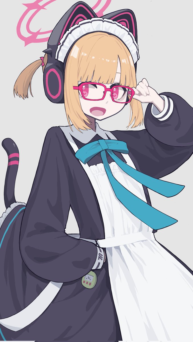 「眼鏡メイドモモイ 」|papaiaMK2のイラスト