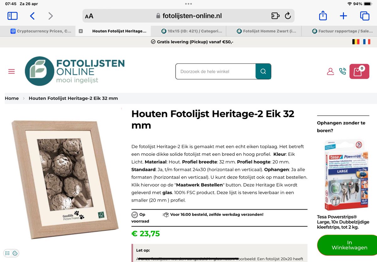 fotolijsten's tweet photo. Hallo, een fijne koningsdag iedereen. Voor degenen die toch wat op de computer bezig zijn willen wij graag onze collectie nieuwe Heritage lijsten onder de aandacht brengen. Deze zijn afgewerkt met een echt eiken toplaag. 

https://t.co/tnpzlniTP1 https://t.co/C5DBNZjSyl
