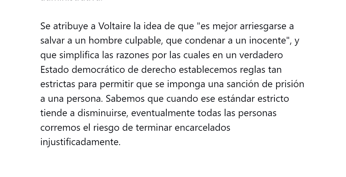 Sobre el por qué el proceso penal exige el cumplimiento de muchas reglas para sancionar a una persona: