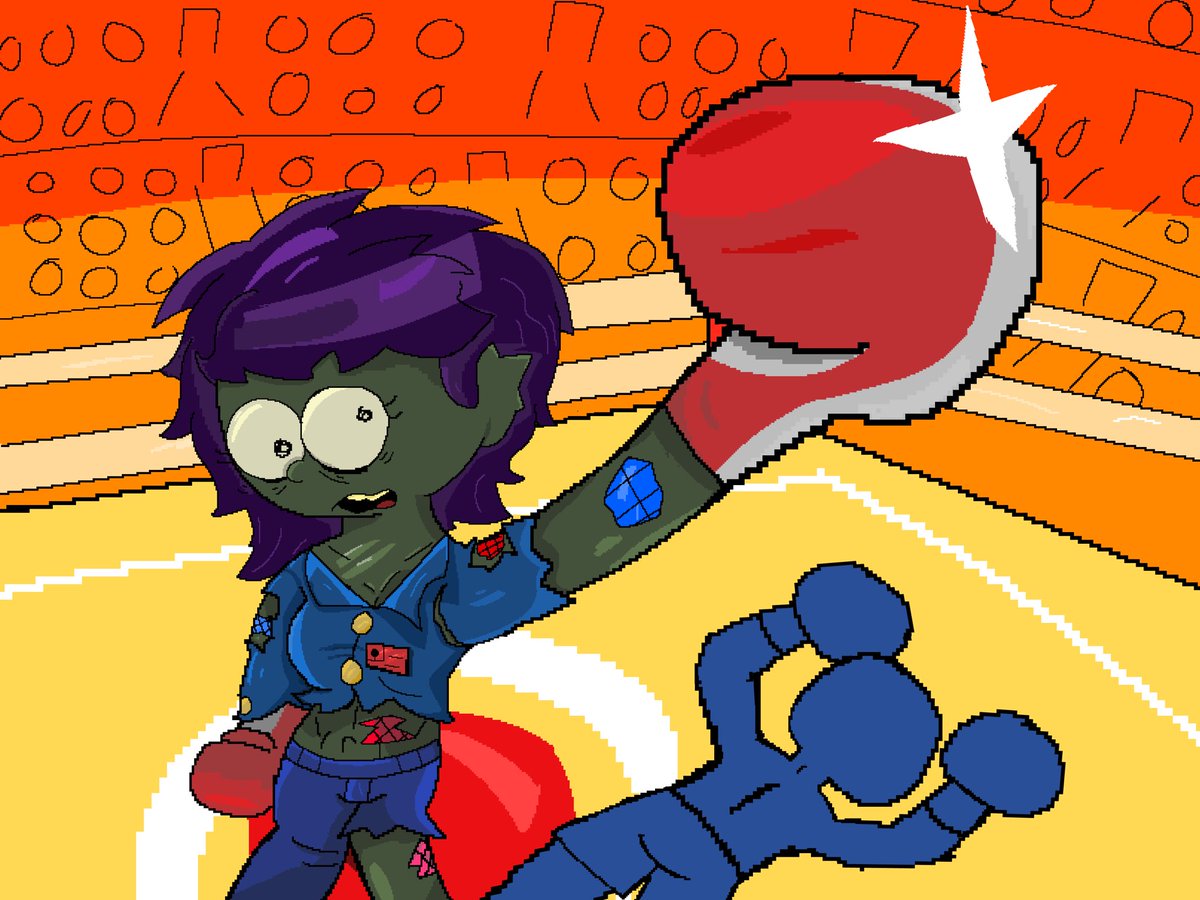 dahcowboy's tweet photo. Zombie Girl’s first K.O (Repost)
#Orginalcharcter #Art #OC https://t.co/W2jE9phvLB