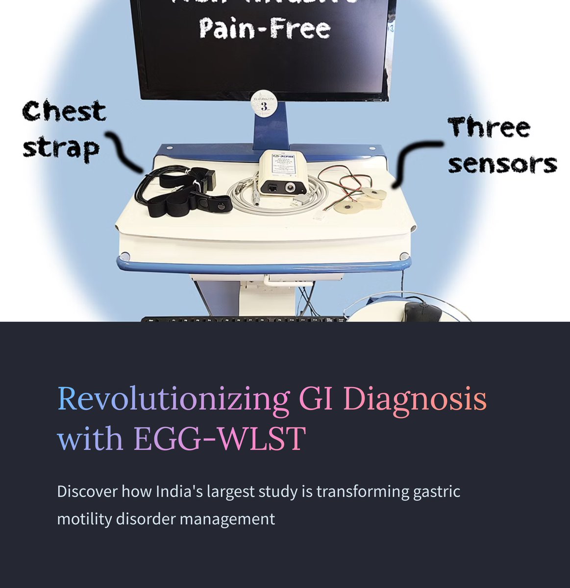 ajitkolatkar's tweet photo. Insights from Largest #realworldstudy using #electrogastrography WLST
🚨 #NewPublication @diagnostic_mdpi
We explored gastric myoelectrical activity (GMA) using #noninvasive EGG Water Load Satiety Test (WLST) in symptomatic patients across 3600+ India. #GITwitter (1/7) https://t.co/RjrgKtZpLg