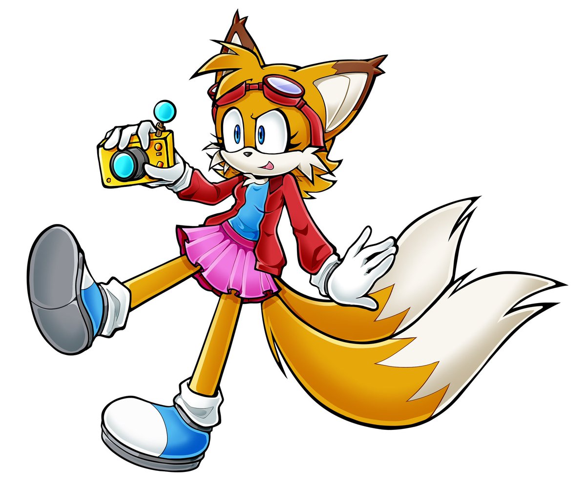 Kyuremberg's tweet photo. Aside from adopts, I’ve been working on a bulk commission order for @VioTheSonicFan and BasilSky for the AU #SonicUnion

If there’s a lack of posting, that would be why, here’s Amy/Tails from their AU ~ https://t.co/khd46d8OQE