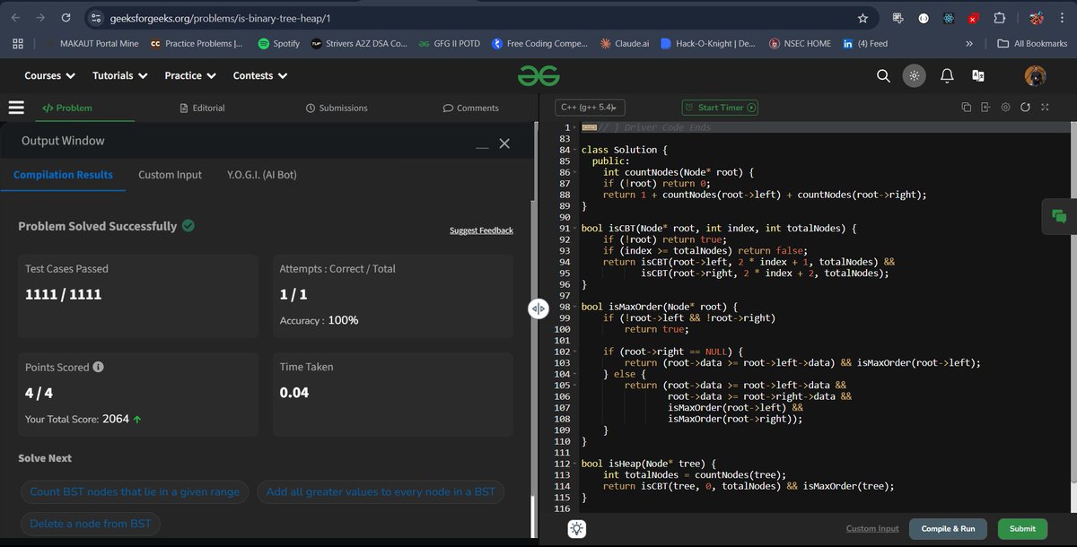 ArpanCh40193288's tweet image. Today's GFG solution in #gfg160 #geekstreak2024
@geeksforgeeks

#Day159