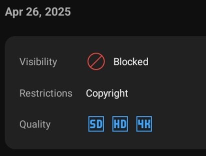 not going on youtube i guess