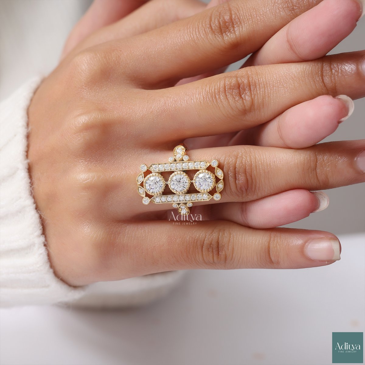 AdityaFineJewel's tweet photo. Round Cut Moissanite Vintage Style Engagement Ring, Three Stone Mil Grain Bezel Set Cocktail Ring, Antique Jewelry For Bride, Gift For Women.
Share To Your Loved Once.🥰
https://t.co/ovqyaieGc7

#vintagering
#engagementring
#cocktailring
#weddingring
#antiquering
#artdecoring https://t.co/6HYlhEQ5ZV