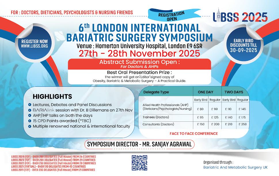 libssorg (@libssorg) on Twitter photo A warm welcome from 6th London International Bariatric Surgery Symposium (๐๐๐๐ฆ๐ฆ ๐ฎ๐ฌ๐ฎ๐ฑ) libss.org - Please join us in London on ๐ฎ๐ณ๐๐ต-๐ฎ๐ด๐๐ต ๐ก๐ผ๐๐ฒ๐บ๐ฏ๐ฒ๐ฟ;
๐๐๐ฆ๐ง๐ฅ๐๐๐ง ๐ฆ๐จ๐๐ ๐๐ฆ๐ฆ๐๐ข๐ก ๐ข๐ฃ๐๐ก - libss.org/abstracts/; A warm welcome from 6th London International Bariatric Surgery Symposium (๐๐๐๐ฆ๐ฆ ๐ฎ๐ฌ๐ฎ๐ฑ) libss.org - Please join us in London on ๐ฎ๐ณ๐๐ต-๐ฎ๐ด๐๐ต ๐ก๐ผ๐๐ฒ๐บ๐ฏ๐ฒ๐ฟ;
๐๐๐ฆ๐ง๐ฅ๐๐๐ง ๐ฆ๐จ๐๐ ๐๐ฆ๐ฆ๐๐ข๐ก ๐ข๐ฃ๐๐ก - libss.org/abstracts/;