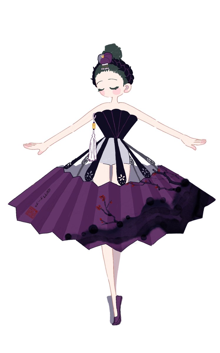 99my_ys's tweet photo. Black Swan 

#한복 #hanbok #수묵화 #art #イラスト #創作 #oc https://t.co/3cc5nHFrj8