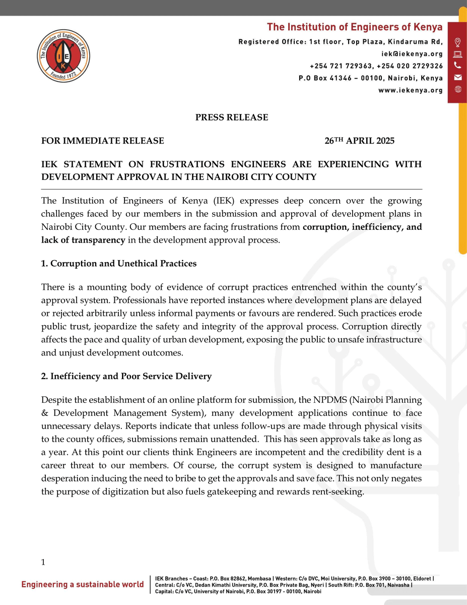 The Institution of Engineers of Kenya tweet media