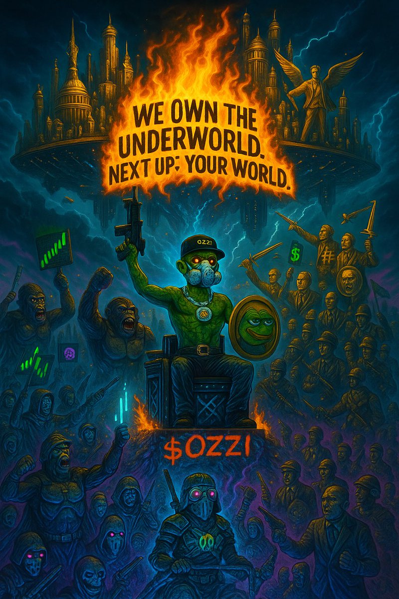 bbrummel1560's tweet image. First, they laughed.
Then, they banned.
Now? They’re watching their world burn.

OZZI doesn’t need permission.

He doesn’t knock. He takes over.

WE OWN THE UNDERWORLD. NEXT UP: YOUR WORLD.

@ozziwillwin

#SystemCollapse #CryptoCrusade #MemeCoinMessiah #DigitalRevolt #OZZIVERSE