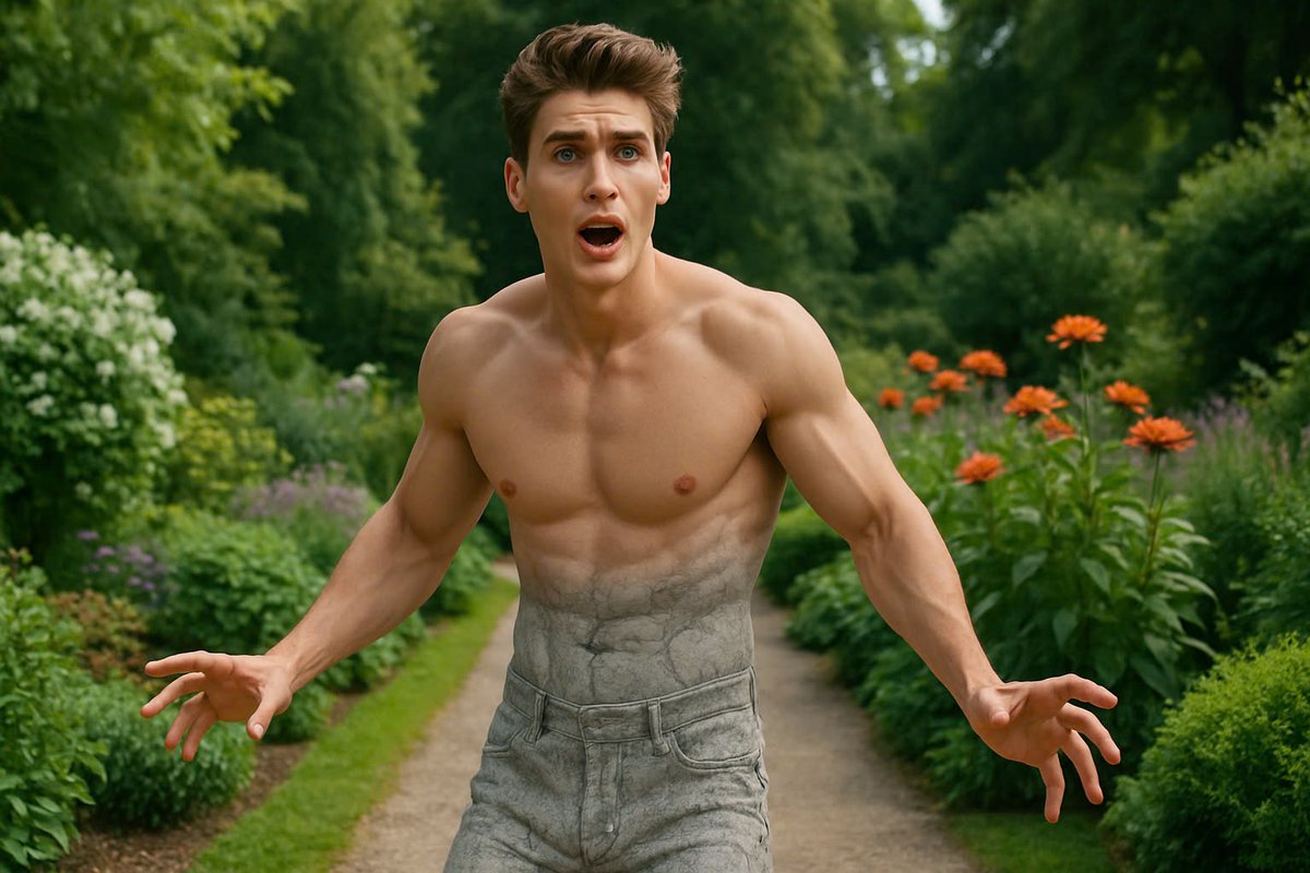 Shin_Du_Trend's tweet image. Living statue. #Freeze #AI