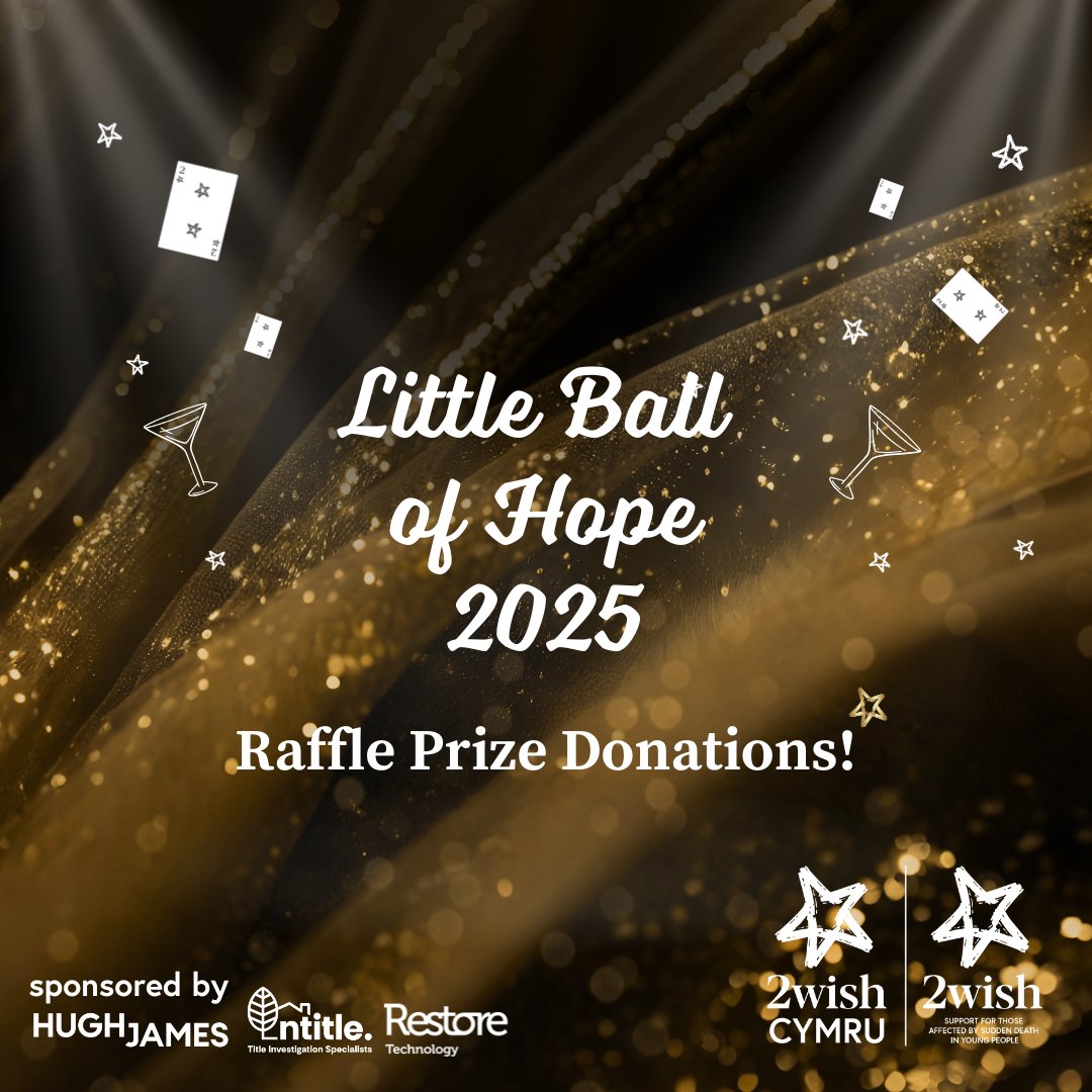 3 weeks to go! The 2025 Little Ball of Hope is almost here - and this year’s Casino Royale theme is going to be one to remember. 🥂✨

We're still accepting raffle prizes from local businesses. Every prize = vital funds for families in Wales &amp; beyond. 💙

DM us to get involved!