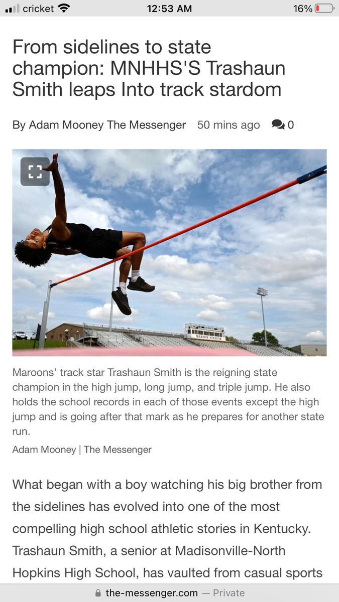I just wanted to take a moment to express my heartfelt thanks for this opportunity. I am incredibly grateful for the recognition and support. This means a lot to me, and I appreciate everyone who has been part of this journey. Thank you!#TrackAndField #highschool #God