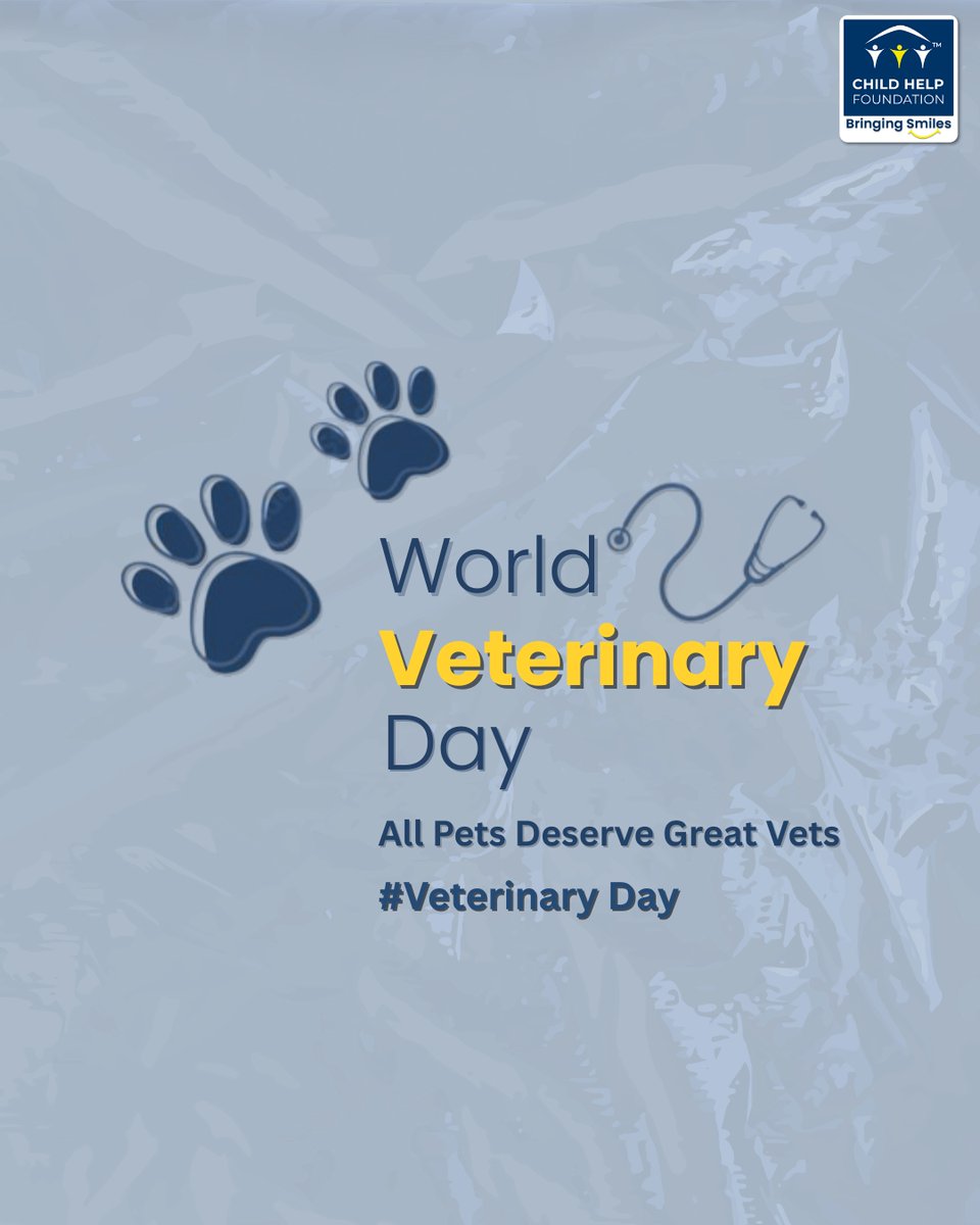 Childhelpindia's tweet image. On this World Veterinary Day, we pay tribute to the extraordinary individuals who dedicate their lives to the health and well-being of animals. Whether it&apos;s a loyal dog, a curious cat, a majestic horse, or a wild creature in need, veterinarians stand as protectors, healers, and…