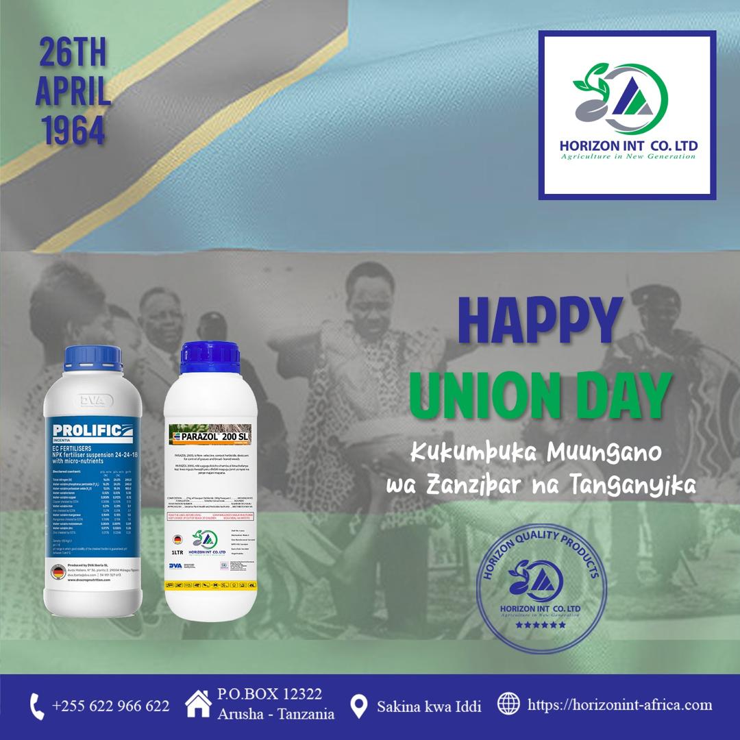 Happy union Day Tanzania!🇹🇿                                                                                                                       Let us continue to embrace unity, peace and development for a stronger  and brighter future.
